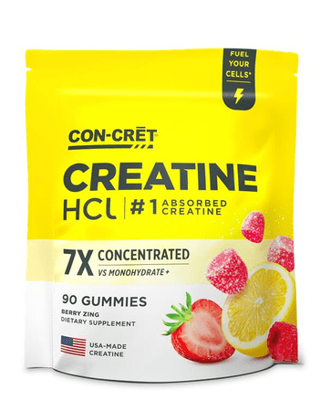 CON - CRET Creatine HCl Gummies Berry Zing - Nutrition World