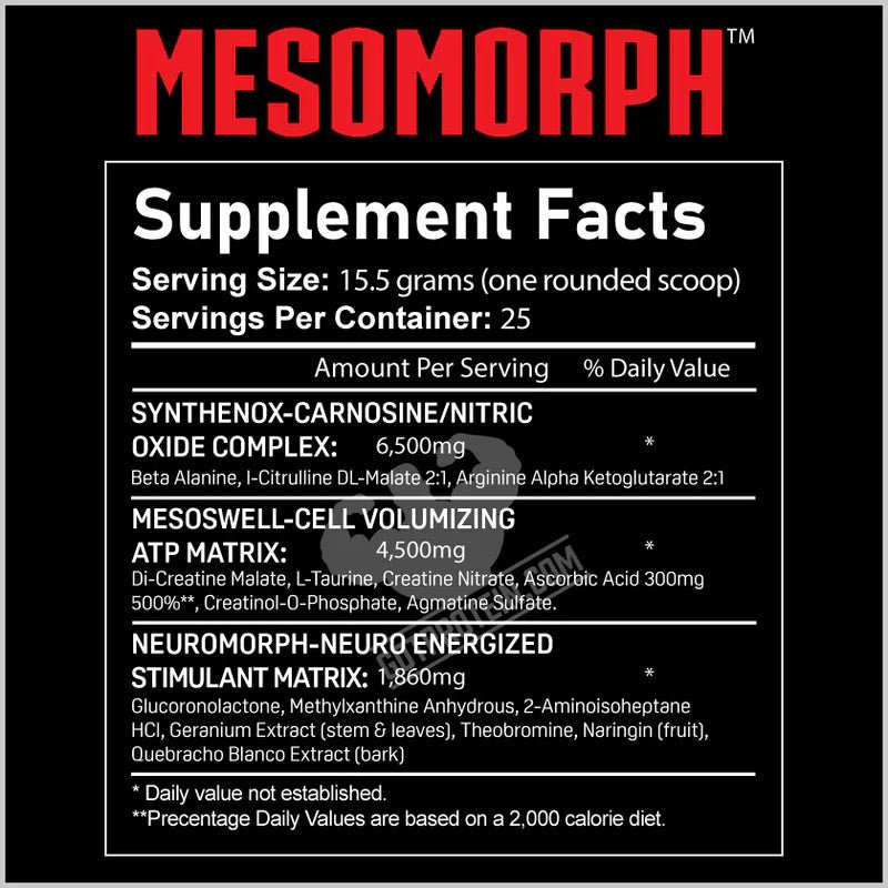 Mesomorph Pre Workout by APS Nutrition