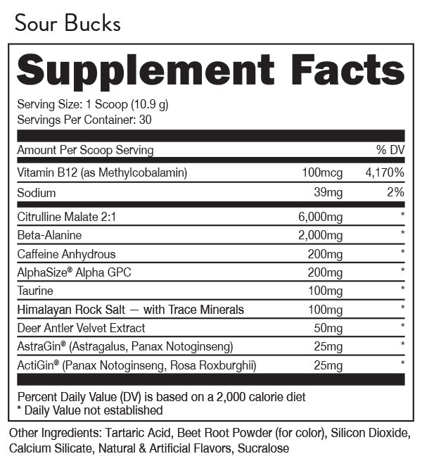 Bucked Up® Original Pre‑Workout