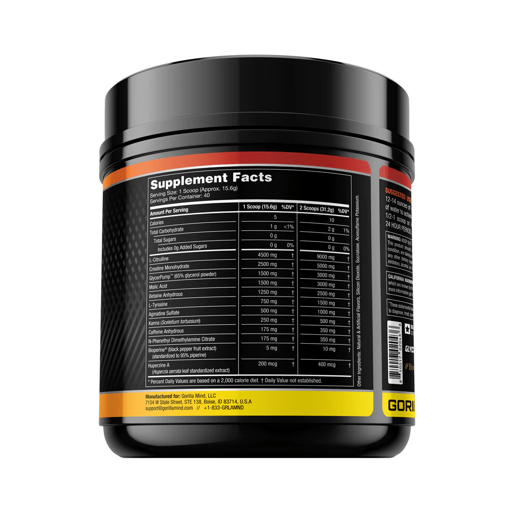 Gorilla Mind – Gorilla Mode Pre-Workout