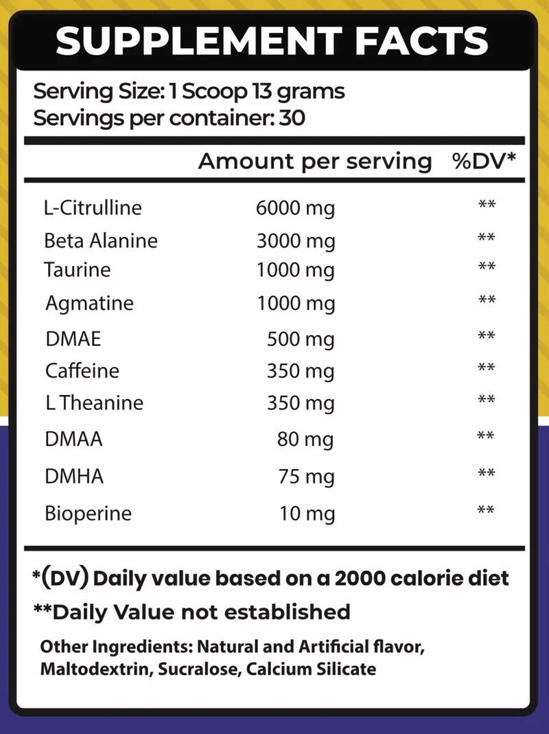 SoCAl Supps Cali Mamba Pre-Workout - Nutrition World