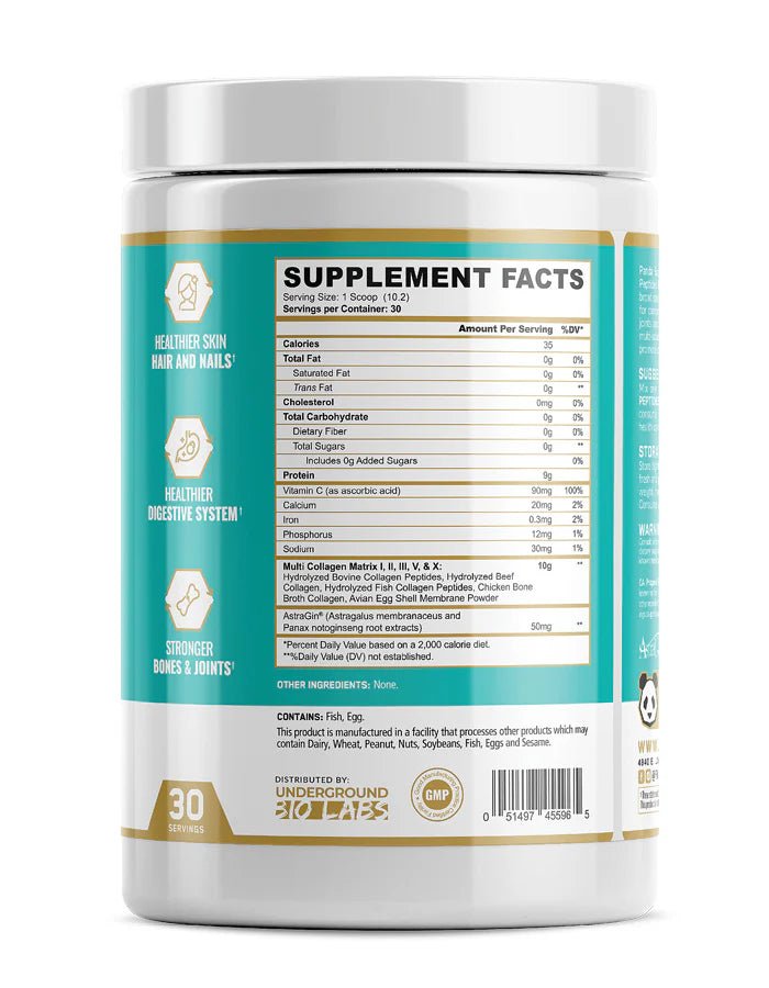 Collagen Peptides Panda Supps - Nutrition World