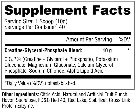 Metabolic Nutrition CGP - Creatine Glycerol Phosphate