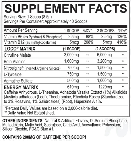 Myoblox LOCO Pre Workout (40 servings)