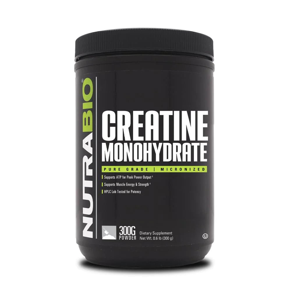 NutraBio Creatine Monohydrate (300 Grams) - Unflavored - Nutrition World