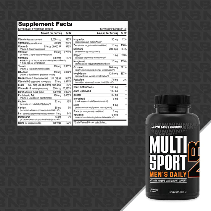 Nutrabio Multi Sport for Men - Nutrition World